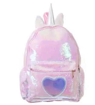 1 kom./lot, ruksak s šljokice, ženske školske torbe za djevojaka, ruksak s slatka šljokicama, ruksak s единорогом