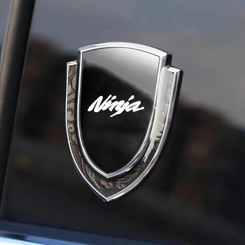 1 kom. naljepnica na bočno krilo automobila, naljepnica na prozor za Ninja, metalna oznaka, naljepnica s logotipom sustava, kromirani dodaci za auto