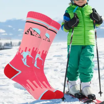 1 Par термоносков, visoka elastičnost, tanka rad, zadržavaju toplinu, soft fat dječje skijaške čarape, skijaške čarape za ulice