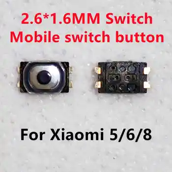 10-100 kom 2,6*1,6 mm 2,6x1,6 mm udubljenu tipku SMD za Xiaomi 5/6/8/mix Taktilni Tipku prekidač Tact 4 Pin za mobilni telefon