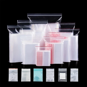 100 kom., prozirnu vrećicu munje, reusable prozirna vrećica za pohranjivanje nakit/proizvodi, kuhinjski torba na munje, vodootporna torba, alati