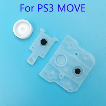 100 kompleta gumene obloge za gumba Sony Play Station 3 PS3 Move Controller Silikonska vodljivi navlaka za PS4 V R gumena navlaka za tipke