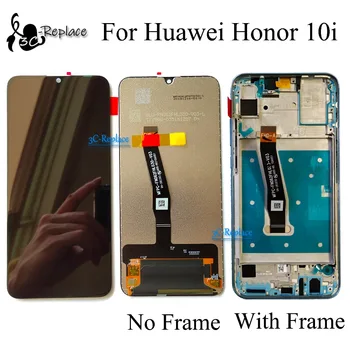 100% Muški originalni 6,21 inča za Huawei Honor 10i HRY-LX1T LCD zaslon osjetljiv na dodir digitalizator sklopa s okvirom
