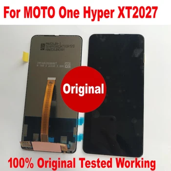 100% Originalni Muški Stakla Senzor Pantalla Za Motorola Moto One Hyper XT2027 LCD zaslona osjetljivog Na Dodir i Digitalni Pretvarač Zaslona Sklop