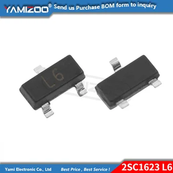 100PC 2SC1623-L6 SOT-23 2SC1623 L6 Silicijski NPN Эпитаксиальные tranzistori su novi i originalni