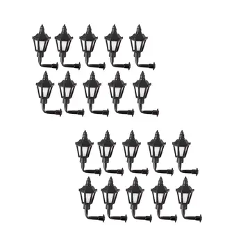 10x Imitacija uličnih svjetiljki, mini-model rasvjete u mjerilu 1:87