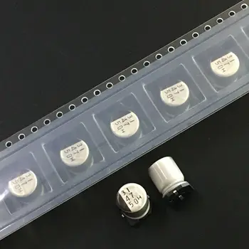 10шт/100pc 47 μf 50 SUNCON 8x10 mm 50V47uF Nisku Z dugi vijek trajanja Tip čip SMD Aluminijski Elektrolitski kondenzator