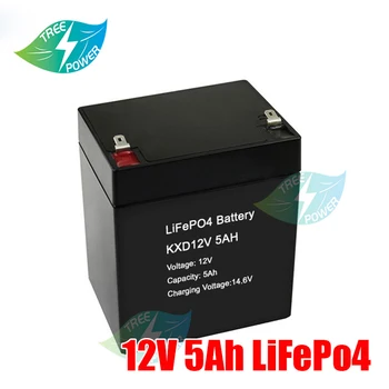 12 U Ionska lifepo4 punjiva 12,8 U 5Ah baterija 4s BMS 5000 mah Baterija baterija baterija baterija Baterija