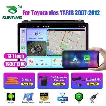 13,1 inčni Auto-Radio Za Toyota vios YARiS 2007-12 Auto DVD GPS Navigacija Stereo Carplay 2 Din Središnji Multimedijalni Android Auto