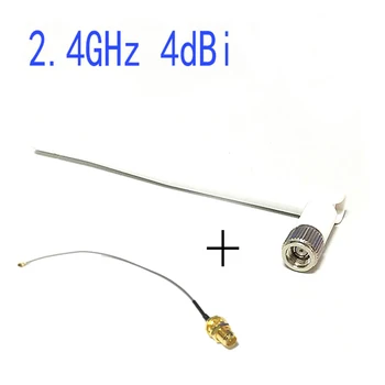 2,4 Ghz Wi-Fi Antena 4dbi Omni Rp-sma Konektor Bijela + Konektor RP-SMA Sad fl/ipx Priključni Kabel 15 cm Za Bežični Usmjerivač