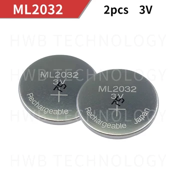 2 Kom./lot, Nova originalna ML2032 3V Punjiva litij baterija, dugme baterije (ML2032)