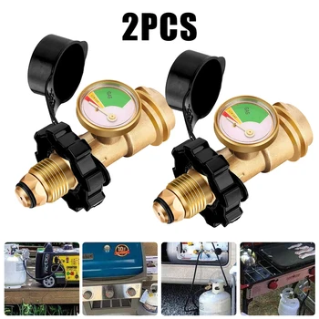 2 kom. plin manometar QCC, indikator razine, boca za propan, boca za ukapljeni plin, adapter za rezervoar za vanjsku uporabu