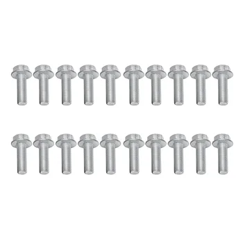 20 Kom Metalni vijci s шестигранным prirubnicom M8, vijci, zatvarači, podložne pločice, pričvrsne dijelove (M8X25)