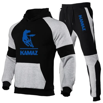 2023 Kamaz Kamion s logotipom, Funky muška Odjeća, Sportska Odijela, Pulover za jogging, a Sportski Odijelo, Casual majica + Hlače, Komplet od 2 predmeta