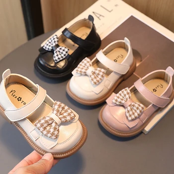 2023 Nove cipele za djevojčice, proljeće-jesen sezone, cipele princeza mekani potplat i lukom za djevojčice, čizme od 1 do 2 godine, pamučna cipele, dječje čizme