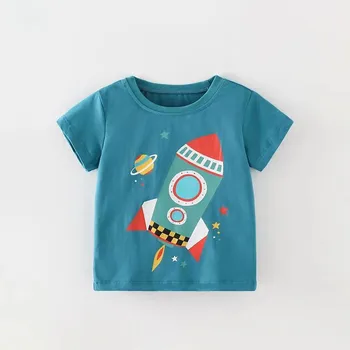 2023 Nove majice za dječake, ljetne dječje majice s uzorkom rakete