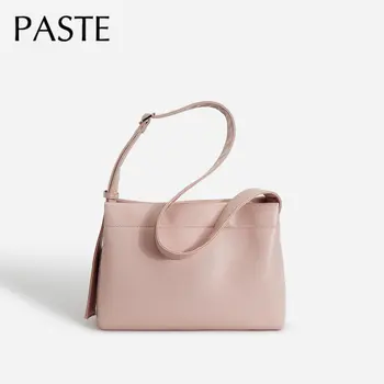 2023 Pink kvalitetna ženska torba preko ramena za studentice fakulteta, ženska torba preko ramena, od prirodne kože, kvalitetan novčanik