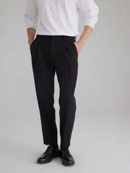 2023, poslovni svakodnevne luksuzni izravne muške Duge odijelo Hlače, Kvalitetne dizajnerske proljeće-jesen elegantne muške službene hlače C46