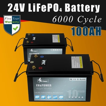 24V 100AH LiFePO4 litij-željezo-фосфатная baterija Solarni golf-auto Vodootporan baterija za RV pretvarača, solarnih sustava, brod motor
