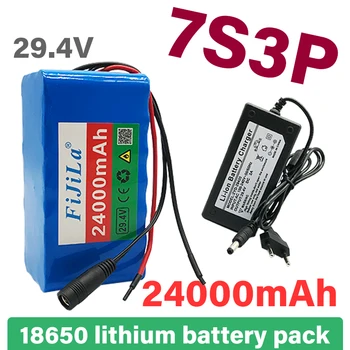 24V 24ah 7s3p 18650 li-ion Baterija 29,4 V 24000mah Električni Bicikl moped/Električni/prilagodljiv nožica litij Baterija 24v