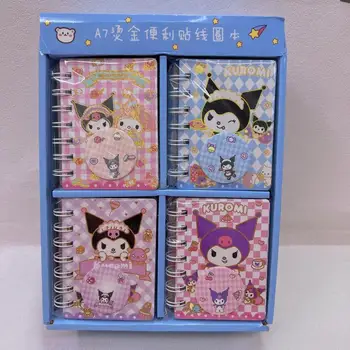 24шт Kawaii Slatka Sanrio Kuromi Sticky Note Coil Knjiga-bilježnica, prijenosni pokloni za rođendan, Pokloni Prijatelju, Igračke Za Djevojčice