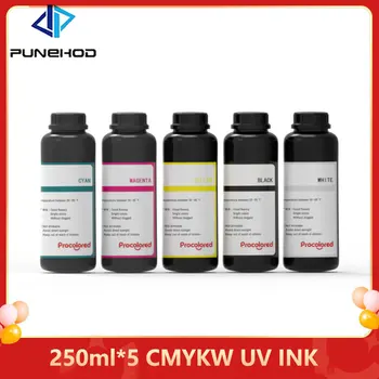 250 ml * 5 UV tinte za punjenje UV-pisač puštanje tableta tiskarski stroj