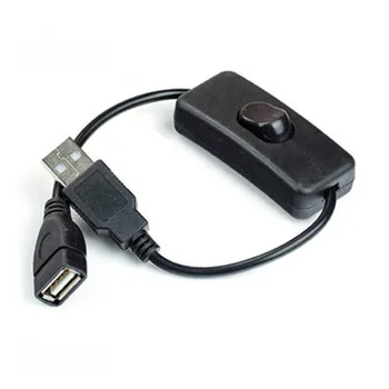 28 cm USB kabel s prekidačem za uključivanje/isključivanje produžni kabel kabel za USB-lampe, USB ventilator, linije za napajanje, izdržljiv adapter za hot-prodaja