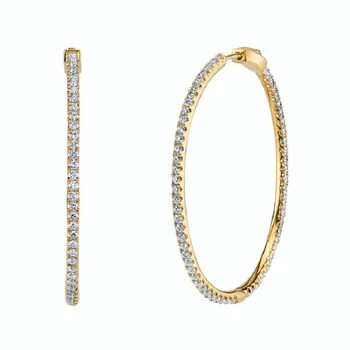 3 Boje, potpuno tapaciran 5A kubni cirkonij, klasični trendi ženski nakit, 50 mm, naušnice, prstenje velike veličine, visoke kvalitete