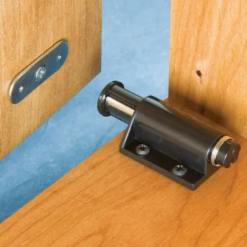 4 kom. jedan magnetski pritiska za otvaranje dodirne kvaka na vratima ormara, skok jedinu magnet s okruglog metalnog lista