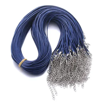 40 kom. Šarene kožna ogrlica-lanac za izradu nakita svojim rukama, pribor, voštana kabel za ručni rad, uže, ogrlica s ovjesom, donje