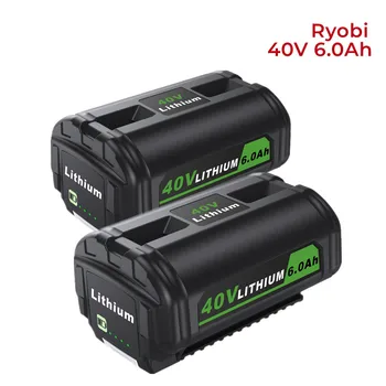 40V Litij Smjenski Baterija za Ryobi 40V 6.0 AH Baterija Ryobi 40 Volt Collection Bežični električni alati OP4040 OP4050A OP40601