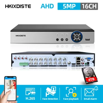 4CH 8CH/16CH AHD video snimač za video nadzor H. 264 5MP/4MP AHD CVI TVI Analogni IP-Камера5, 5MP 4.0 MP Hibridni Video HD video Izlaz