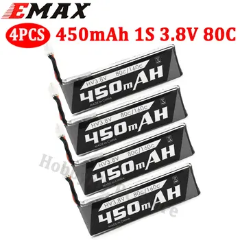 4KOM EMAX 450 mah 1S 3,8 V 80C HV Lipo Baterija s priključkom PH2.0 za Tinyhawk II Race Unutarnji FPV Utrke Neradnik