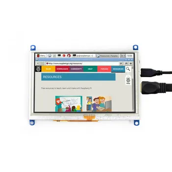 5-inčni LCD HDMI G s zaslon osjetljiv na dodir rezolucije 800x480 Podrška za sučelje HDMI Malina Pi BB Black Banana Pi