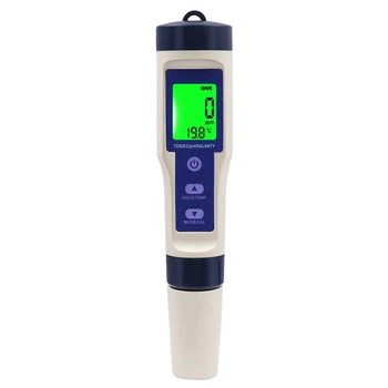 5 u 1 Digitalni Mjerač Temperature TDS/EC/PH/Saliniteta Monitor Kvalitete Vode Tester za Bazene, Akvariji s Pitkom Vodom
