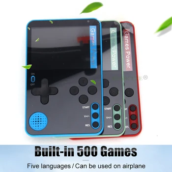 500 Igre Mini ultra-tanki clamshell to prijenosne igraće konzole Prijenosni prijenosni igra playeri retro igra 8 bita Gameboy Consolas 2,4 inča