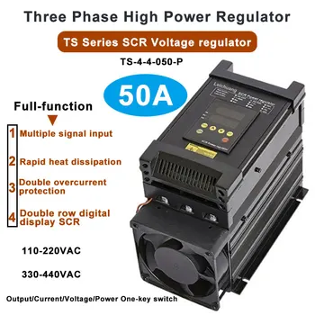 50A 3-fazni regulator napona SCR power controller 110-440VAC s upravljačkim signalom RS-485 0-10 v, 4-20 ma, 0-5 U
