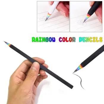 5pcs olovka Hb Prelijeva boje olovke Celina za djecu i pisanje Pribor za crtanje HB Uredski papir Rainbow Supplies Penc X0R3