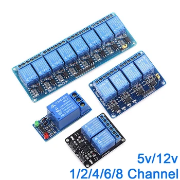 5v 12v 1 2 4 6 8-struka relejni modul za arduino 1 2 4 6 8-kanalni relejni modul s релейным izlaz optocoupler na lageru