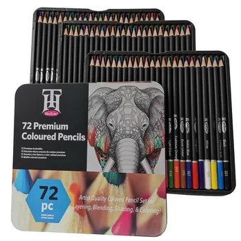 72 Olovke umjetnika Set za bojanje knjiga Stručni uljana olovke premium klase Artist Soft Series Lead za crtanje skica