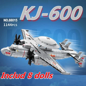 88015 Serija zrakoplova 1144 kom. Model KJ600 AWACS Gradivni blokovi MOC cigle dječji borbe igračke Božićni pokloni