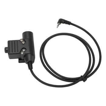 Adapter za slušalice U94 PRITISNI za razgovor, 90 cm, stražnji dodatak, priključni kabel za slušalice, двухканальные voki-toki