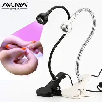 ANGNYA Clip-On je Fleksibilan Mini Lampa Za Nokte UV Led Uv Lampe Za Sušenje Noktiju Prijenosni Lampa Za Sušenje UV Gel Stolna Lampa Za Manikuru