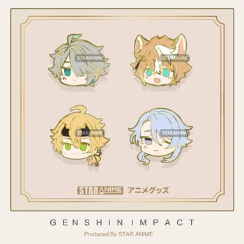 Anime Genshin Impact Alhaitham Kamisato Ayato Tohma Metalni broš-ikona, igle, Zbirka Igračaka, Dekor Odjeće, cosplay