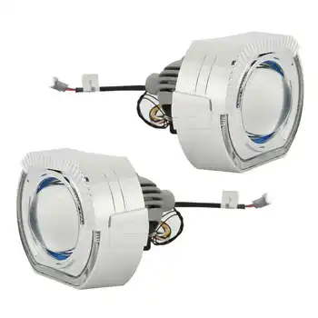 Anđeoske Oči Zatvaraju Objektiv Projektora ABS Bi LED Objektiv Projektora Visoke Svjetline za H1 H4 H7 HB3 HB4 D1