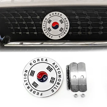 Auto 3D metalna prednja rešetka Zastava Republike Koreje Amblem Ikonu oznaka Pribor za Mini Cooper Countryman Clubman Stil JAF JDM