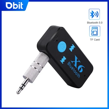 Auto Bluetooth prijemnik AUX 3,5 mm, wireless Bluetooth adapter 5,0, аудиоконвертер, stereo handsfree, reprodukcija s TF kartice