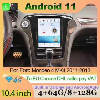 Auto multimedijski uređaj za GPS navigaciju za Ford Mondeo 4 MK4 2011-2013 Android 11 Auto media player AndroidAuto Carplay 4G WIFI