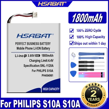 Baterija HSABAT S10H PH454061 1800 mah Baterije za Bežične PHILIPS S10A S10A/38 S10H PH454061