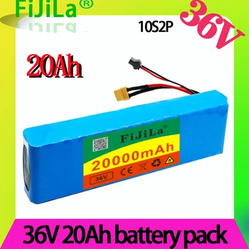 Batterie au lithium 10S2P pour vélo et trottinette électrique, 36V, 20ah, 42V, 18650-250 W, 500 mAh, avec BMS, 20000
